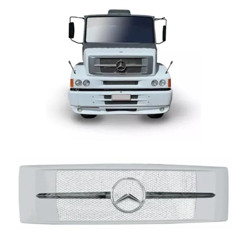 Grade Frontal Mercedes-Benz 1620 1630 1938 Branca Cromada