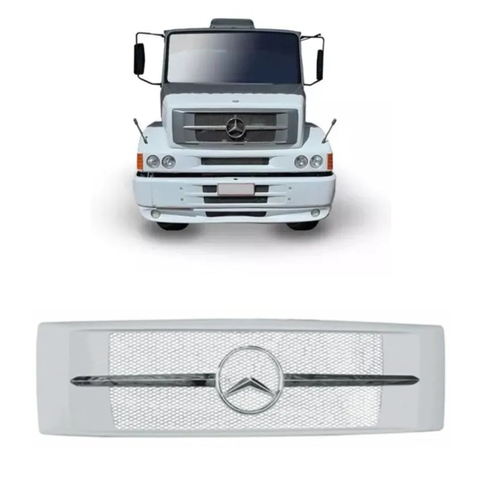 Grade Frontal Mercedes-Benz 1620 1630 1938 Branca Cromada