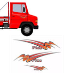 Faixa Lateral Adesivo Mercedes-Benz 710 Plus Vermelho