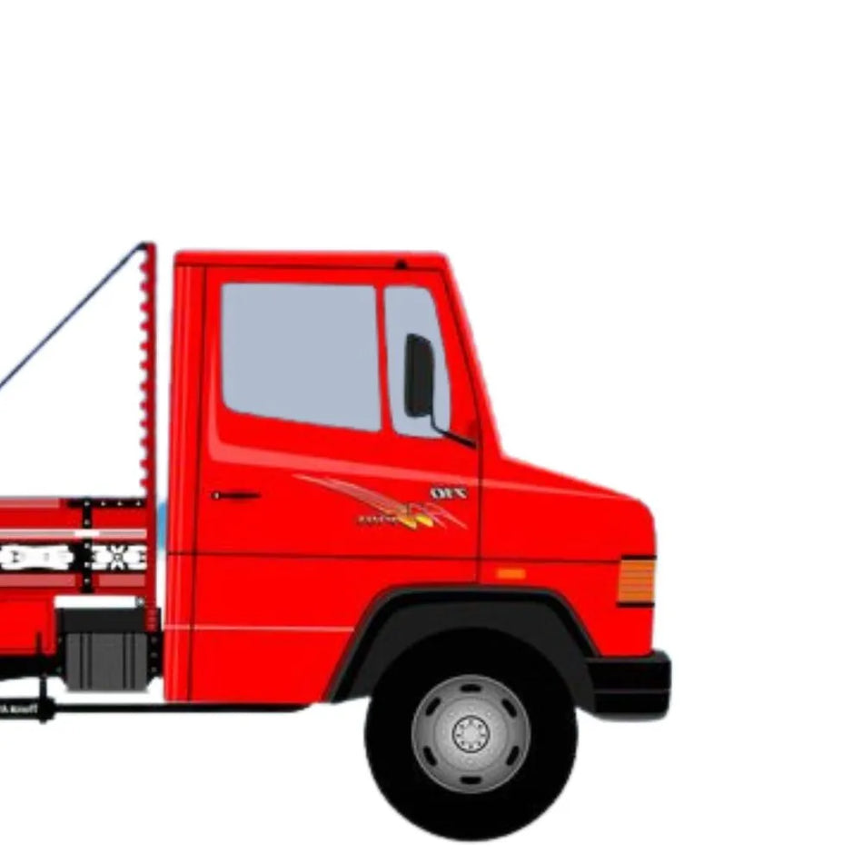 Faixa Lateral Adesivo Mercedes-Benz 710 Plus Vermelho