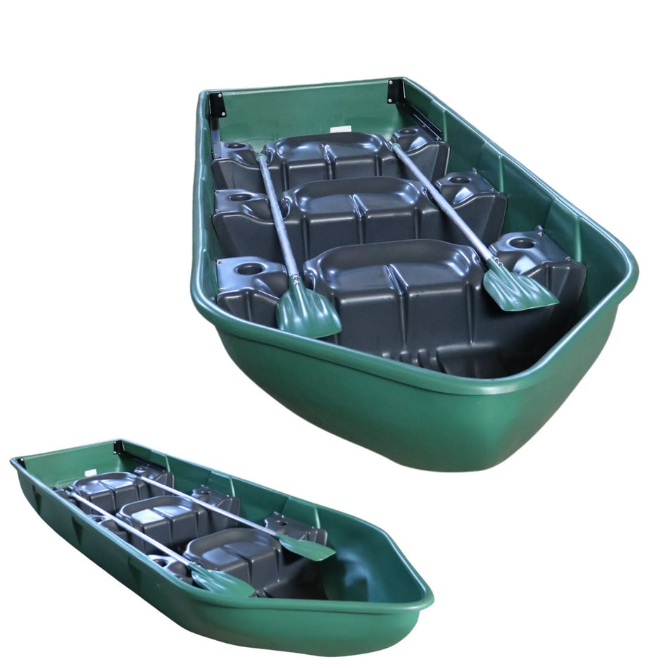 Barco Plástico 3 Lugares com 2 Remos - Suporta 240kg