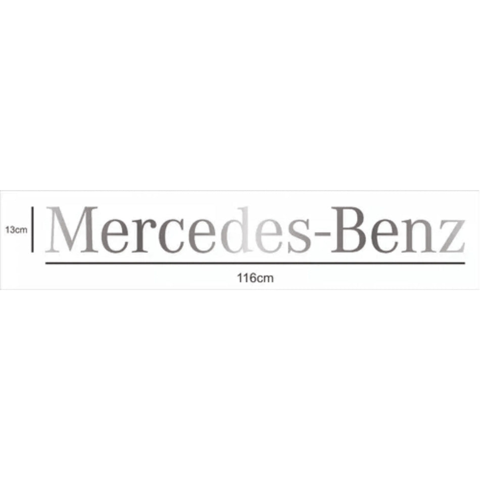 Adesivo Quebrasol Mercedes-Benz Prateado Tapa Sol