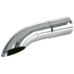 Ponteira Cromada Longa Curva Escapamento Caminhão