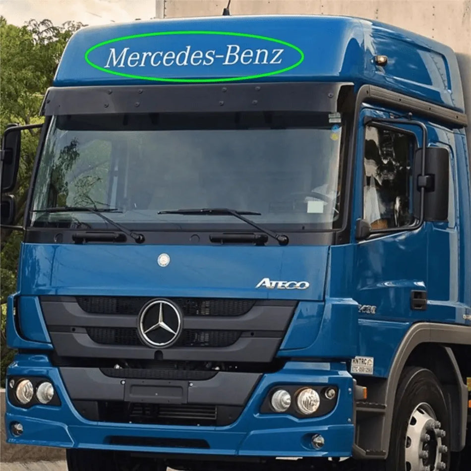 Adesivo Quebrasol Mercedes-Benz Prateado Tapa Sol