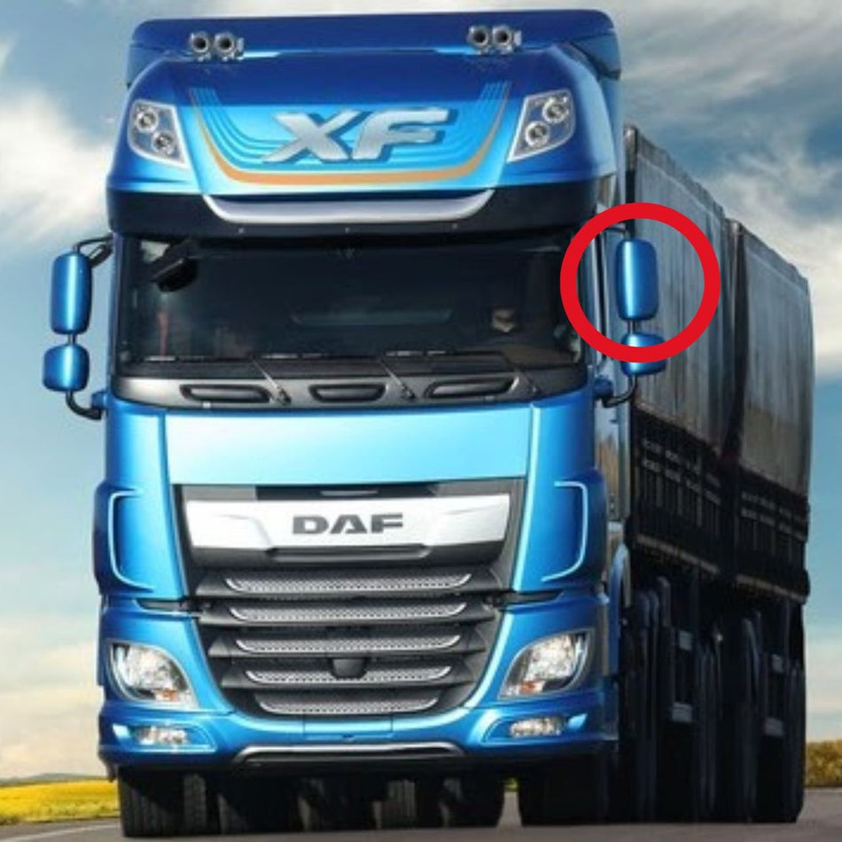 Vidro Espelho Retrovisor DAF CF XF Unilateral c/ Base