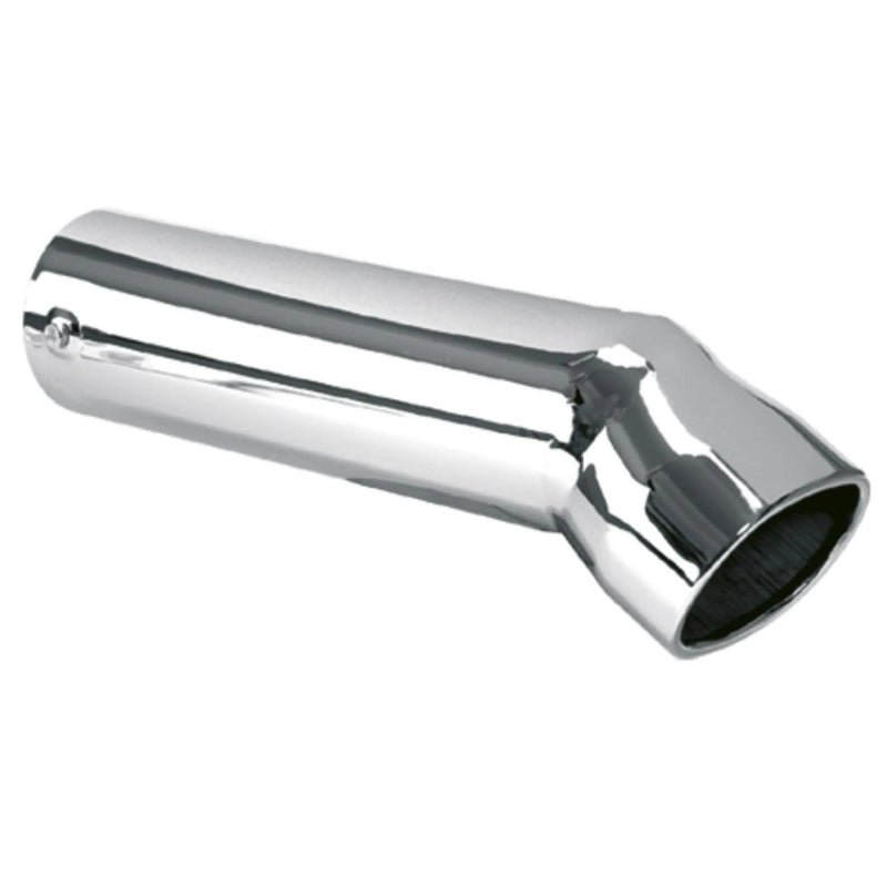 Ponteira Cromada Curva Longa Oblonga 4" Escapamento Caminhão