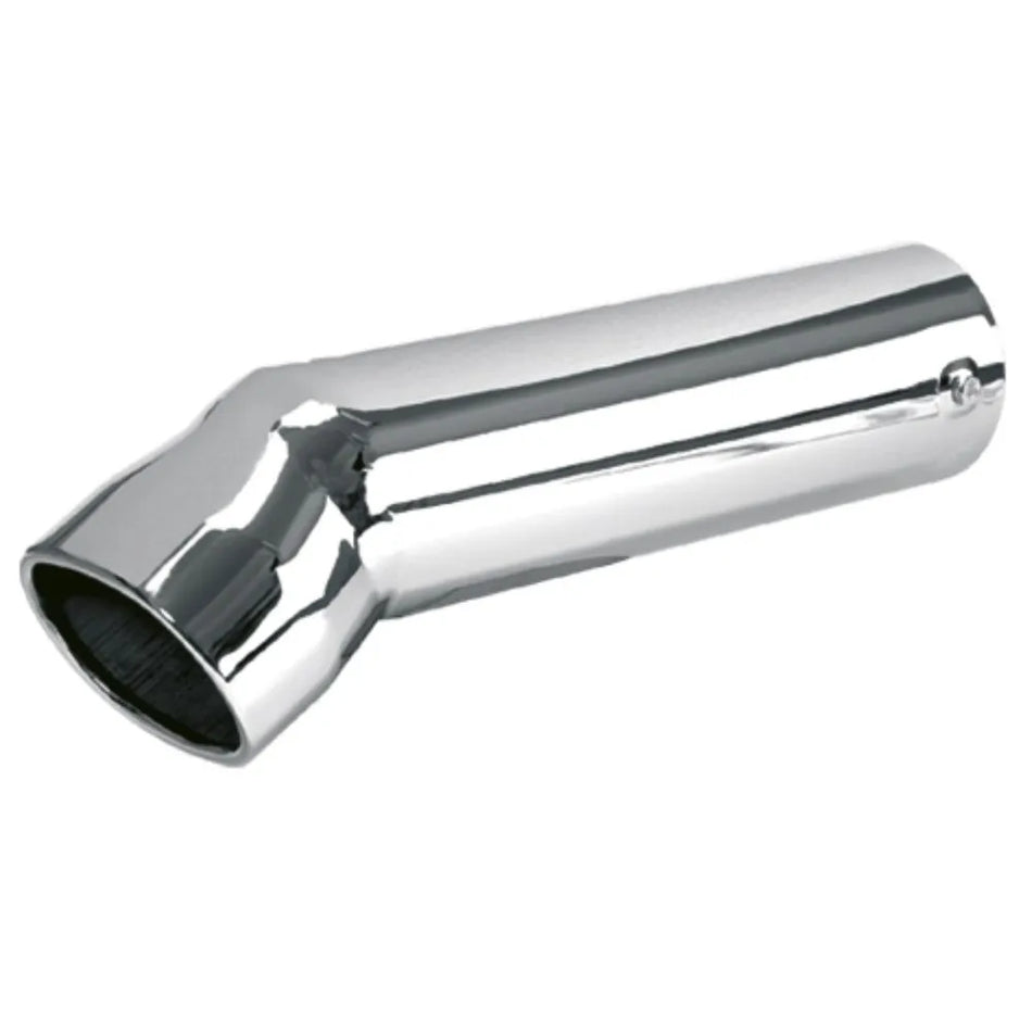 Ponteira Cromada Curva Longa Escapamento Caminhão 4" 5"