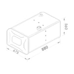 Tanque Combustível Inox 294L Scania T R 113 143 Esquerdo