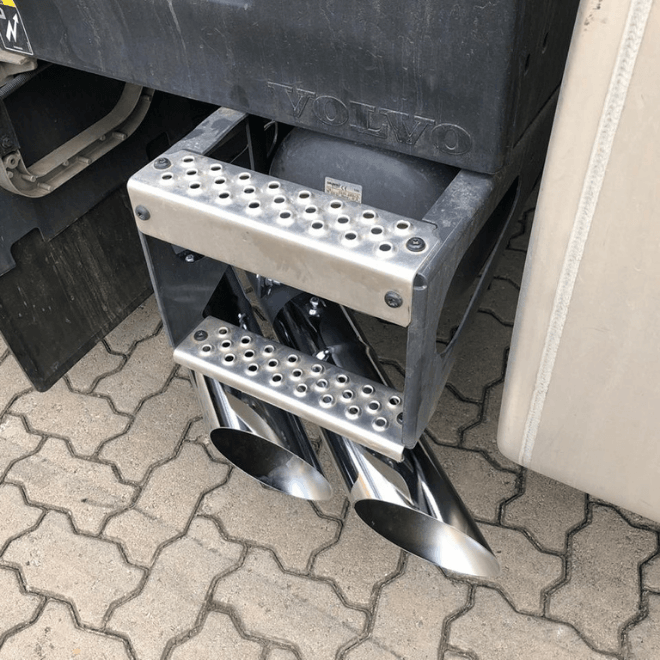 Kit Escapamento Ponteira Dupla Americana Volvo FH 2021