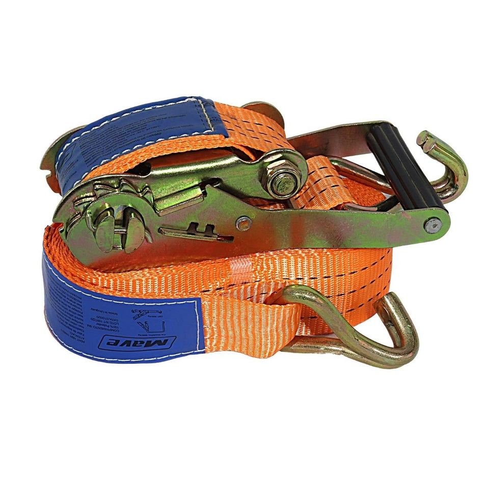 Cinta Catraca 5 Toneladas 9m Laranja - Amarração Caminhão