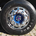 Calota Dianteira Race Truck Cromada Aro 22,5 - Par