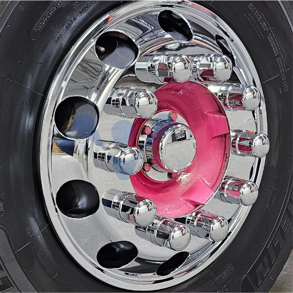 Capa de Porca Cromada Roda Caminhão 32/33mm - 10 Unidades