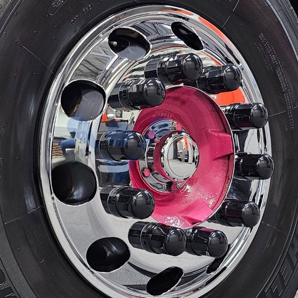 Capa de Porca Preta Roda Turca 32/33mm - 10 Unidades