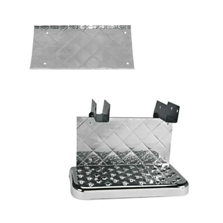 Estribo Alumínio Cromado Mercedes 1113 1114 Tipo Escada