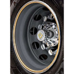 Acabamento Dourado Borda da Roda Aro 22 Caminhão