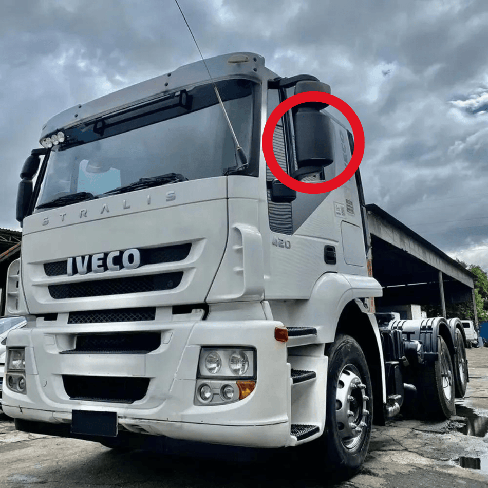 Vidro Espelho Retrovisor Iveco Stralis Trakker Tector Convexo
