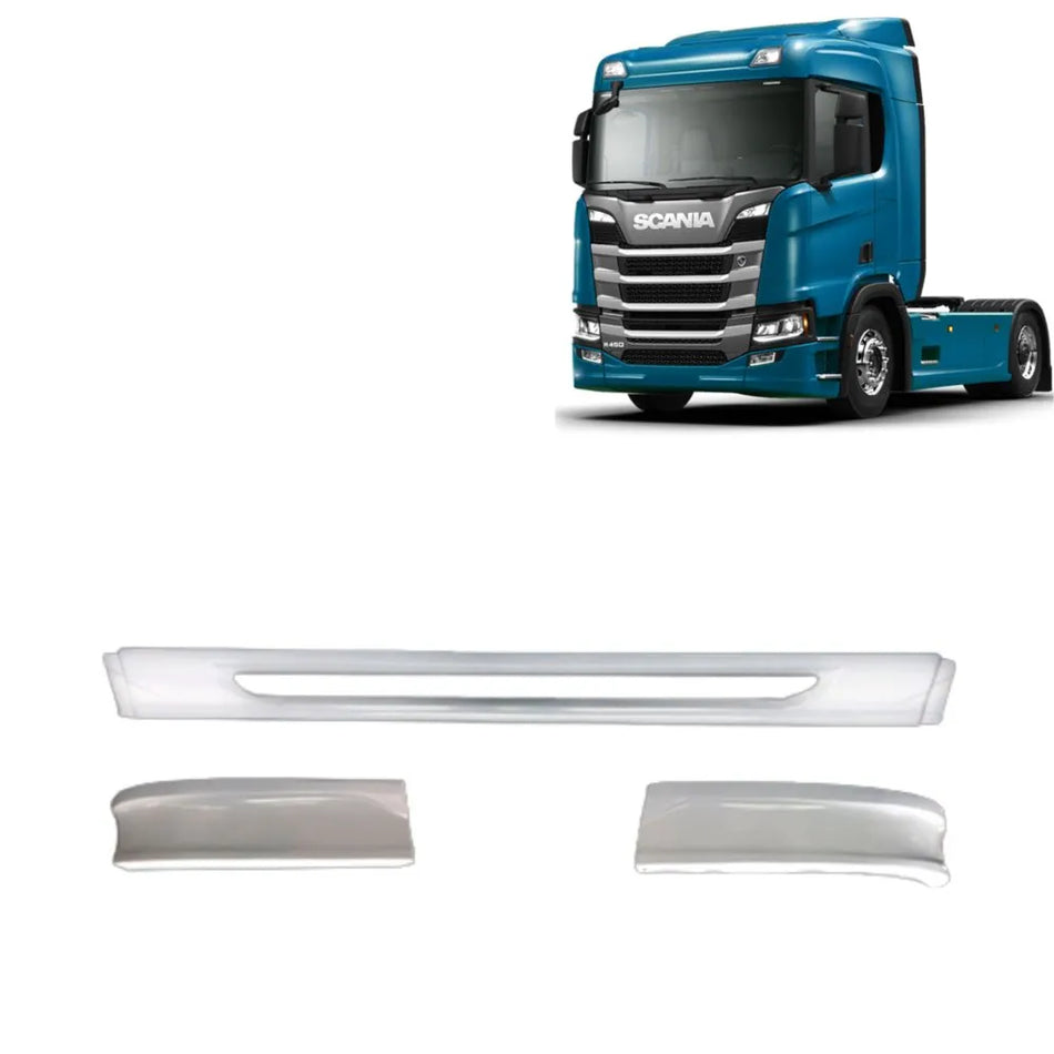 Spoiler Scania NTG 2019 Cabines P G R Plástico Branco