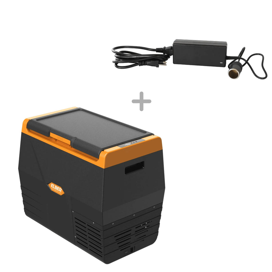 Kit Geladeira 35L Elber + Fonte 12v 24v Caminhão