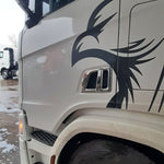 Capa Puxador Maçaneta Porta Scania NTG Cromado Par