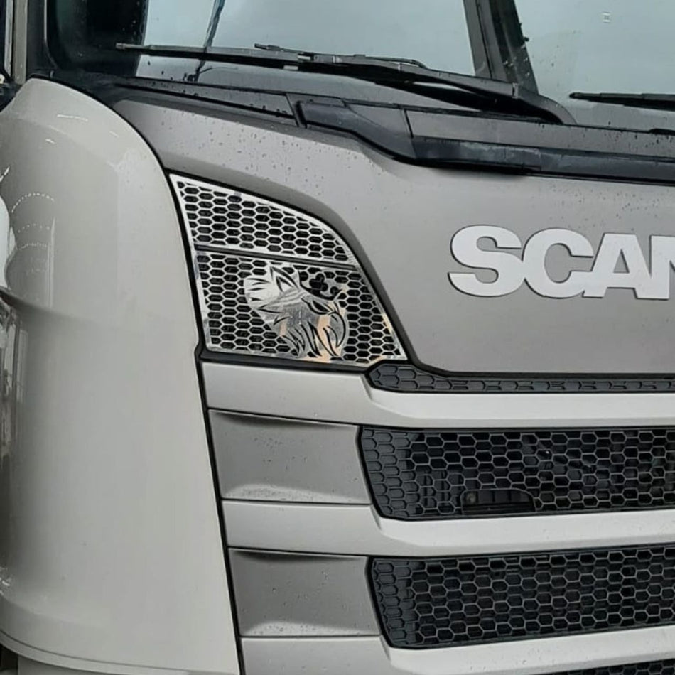 Acabamento Entrada de Ar Inox Scania NTG 2019-2020