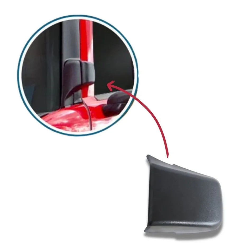 Tampa Protetora Dobradiça Porta Scania Série 5 6 Cinza