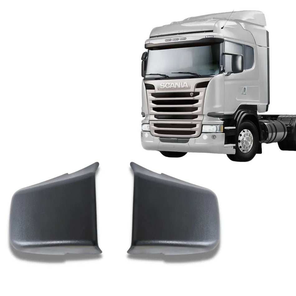 Tampa Protetora Dobradiça Porta Scania Série 5 6 Cinza