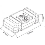 Kit Tanque Plástico 80L Mercedes-Benz 608D 608E Completo