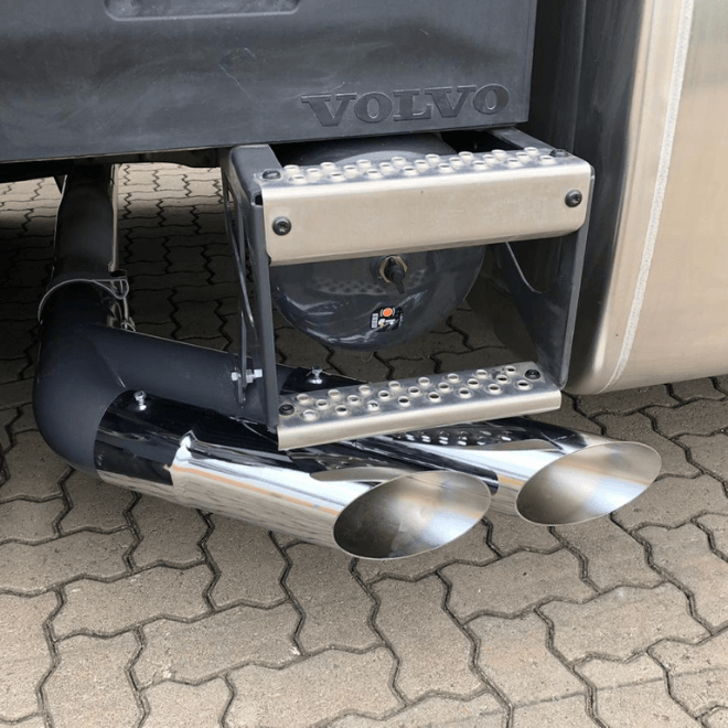 Kit Escapamento Ponteira Dupla Americana Volvo FH 2021