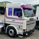 Lâmina Tapa Sol Scania T R113 Top Line Acrílico Lilás