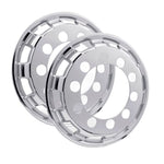 Calota Dianteira Speed Truck Plástico Cromado Aro 22,5 - Par