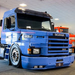 Farol Principal Scania 112 113 H4 Moldura Preta Nino