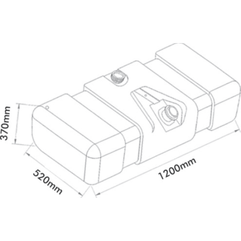 Tanque Combustível 150L Mercedes Accelo 709 710 912 914 Agrale