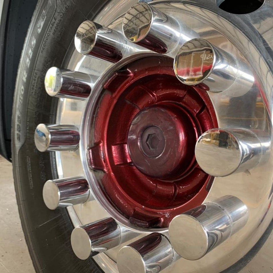 Capa de Porca Roda Boliviana Cromada 27/30/32/33mm - 10un