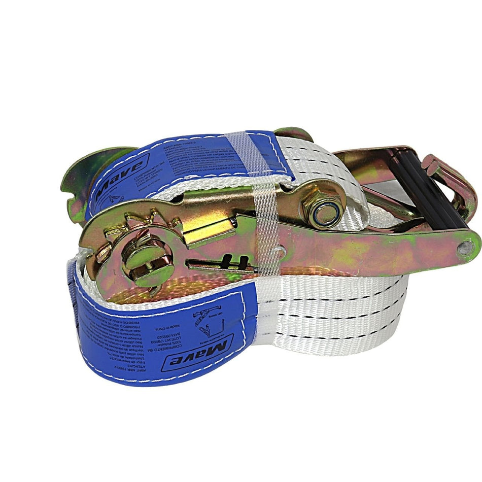 Cinta Catraca 3 Toneladas 9m Branca para Caminhão