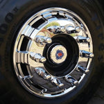 Calota Dianteira Speed Truck Plástico Cromado Aro 22,5 - Par