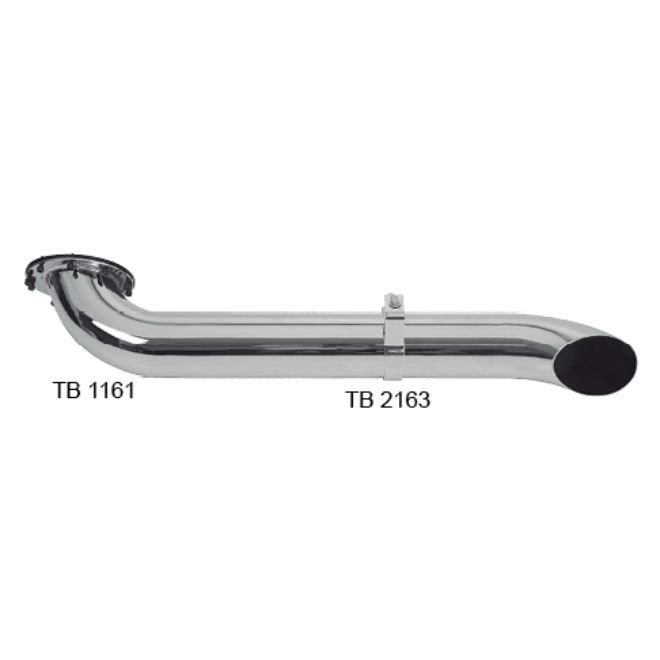 Escapamento Cromado Mercedes Actros 2016-2018 Euro 5 5" Esquerdo