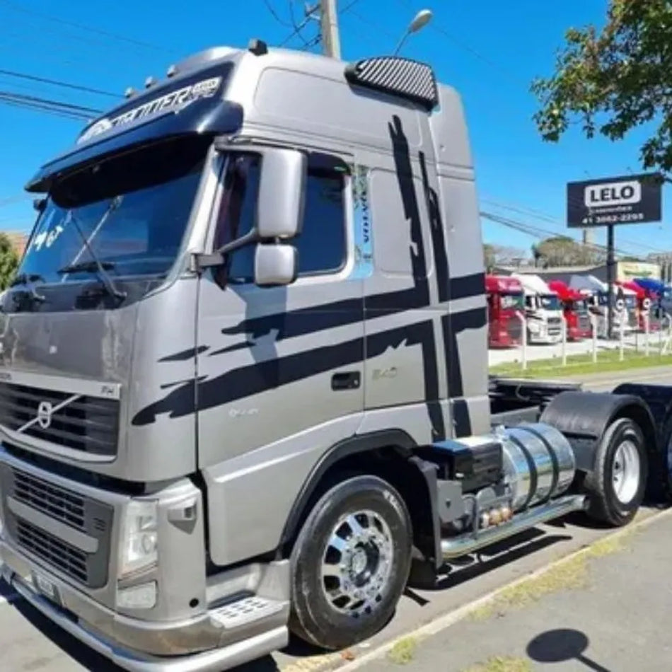 Escapamento Cromado Volvo FH até 2014 5" D-shape Euro 5