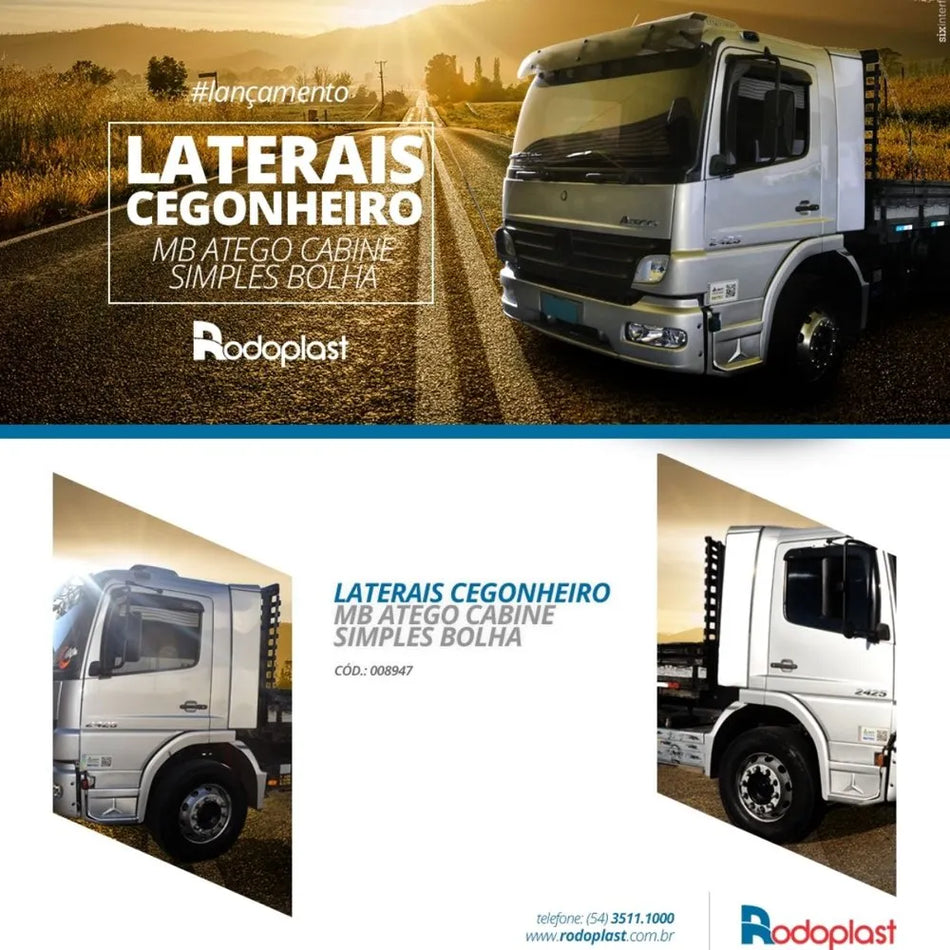 Defletor Ar Mercedes Atego Cegonheiro Cabine Simples Rodoplast