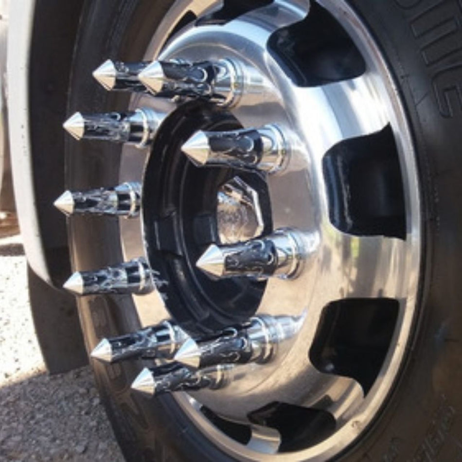 Capa de Porca Roda Fire 32/33mm Kit 10 Unidades Cromado