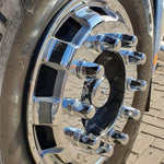 Calota Dianteira Speed Truck Plástico Cromado Aro 22,5 - Par