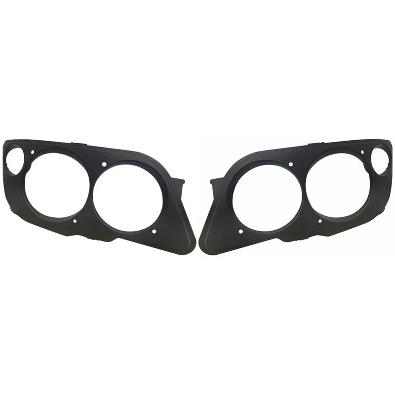 Moldura Farol Mercedes Atego 2012+ Direito Esquerdo BL Fibras