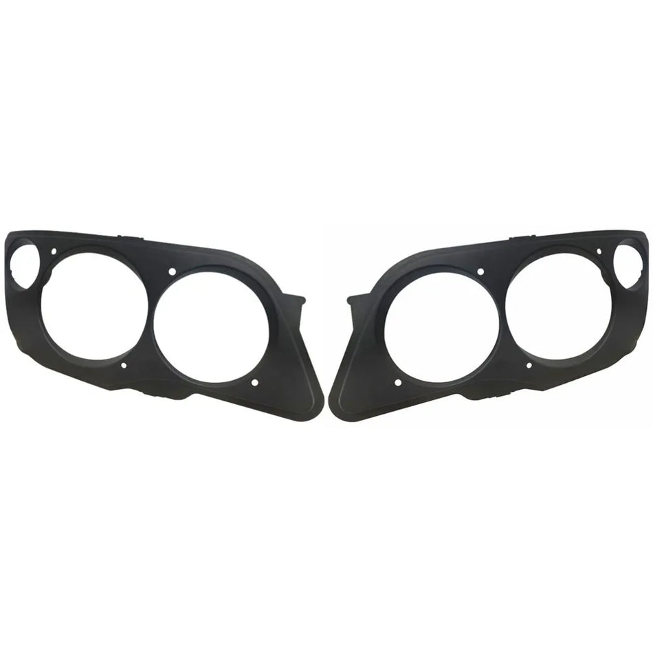 Moldura Farol Mercedes Atego 2012+ Direito Esquerdo BL Fibras