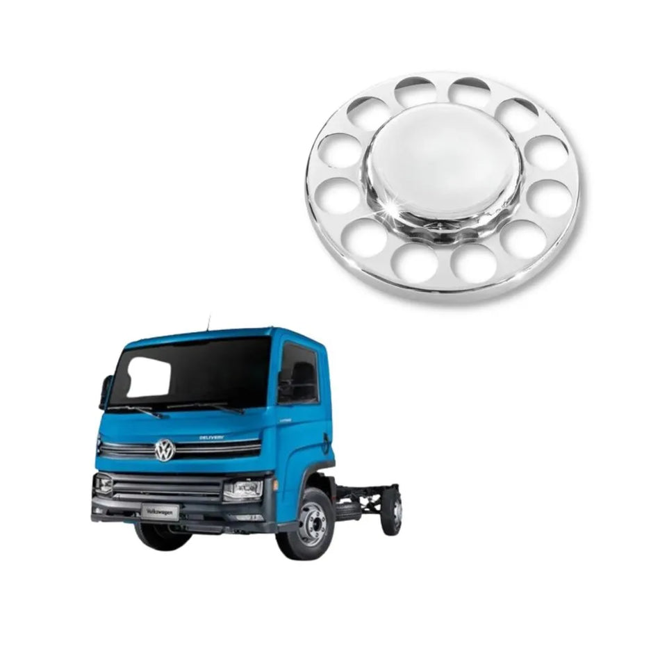 Tampa Cubo Tração Cromada VW Delivery - Plástico ABS