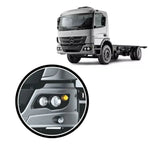 Moldura Farol Mercedes Atego 2012+ Direito Esquerdo BL Fibras