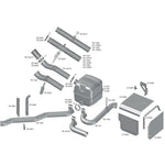 Catalisador Scania T R 124 até 2004 Miolo Metálico Lã Vidro