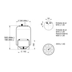 Mola Pneumática Mercedes Axor Actros c/ Sensor Base