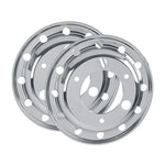 Calota Americana Dianteira Silver Aro 17,5 Mercedes Ford - Par