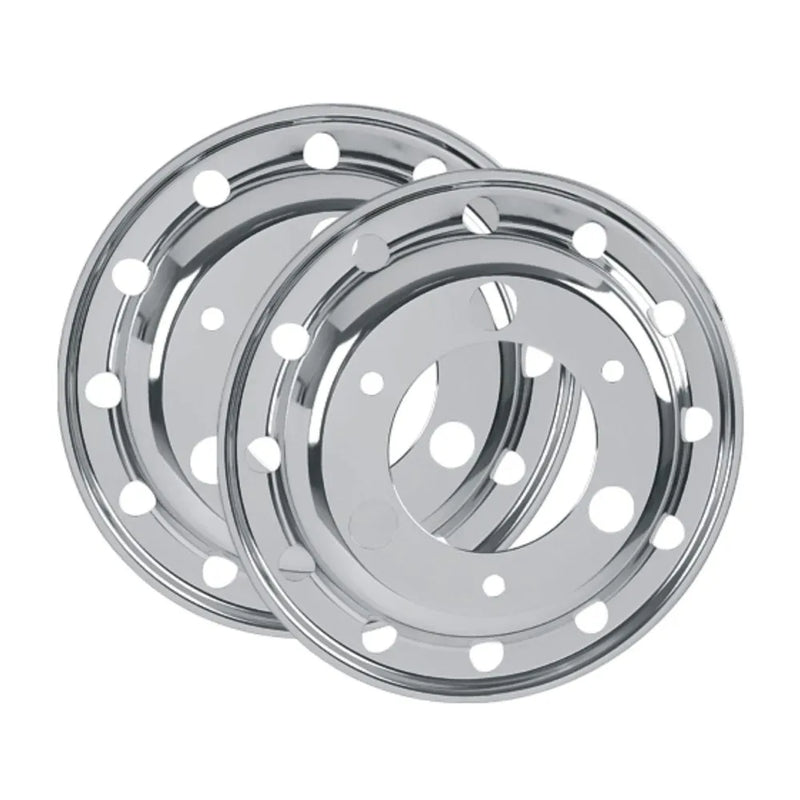 Calota Americana Dianteira Silver Aro 17,5 Mercedes Ford - Par