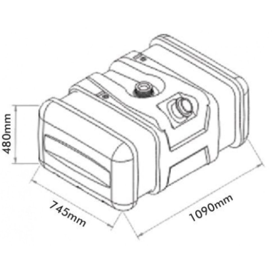 Kit Tanque Plástico Mercedes-Benz 1634 1935 300L Completo