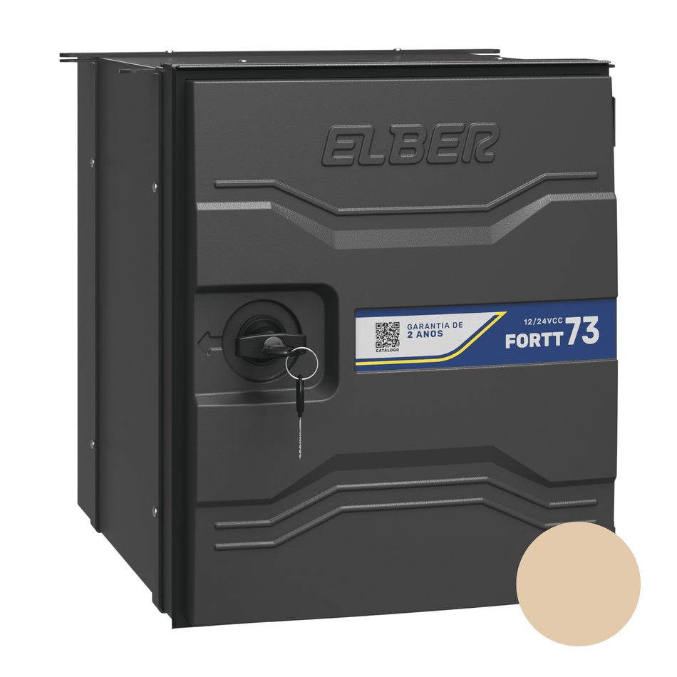 Geladeira Caminhão Externa 73L 12v/24v Elber Bege